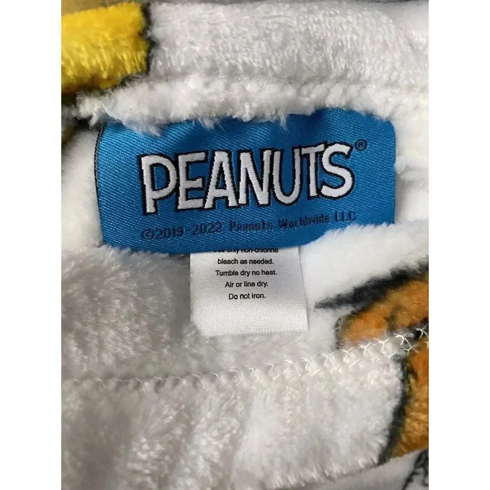 Peanuts Halloween Blanket Velvetloft Throw Jack-o-Lantern Snoopy Woodstock 50X70